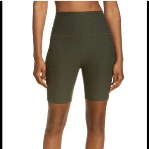 Spacedye high waist biker shorts